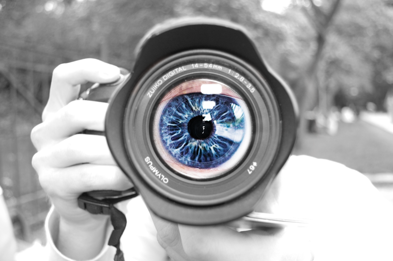 Camera eye watching you