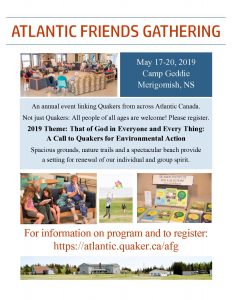 Atlantic Friends Gathering Poster 2019