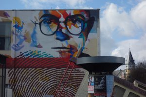 Adorno mural in Frankfurt