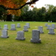Headstones & lawn at the Yonge Street Friends Burial Ground