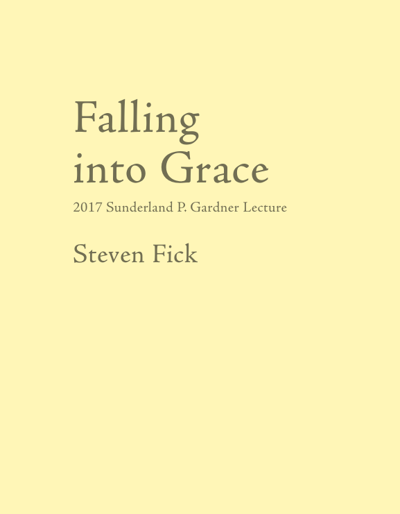 Front cover of pamphlet
