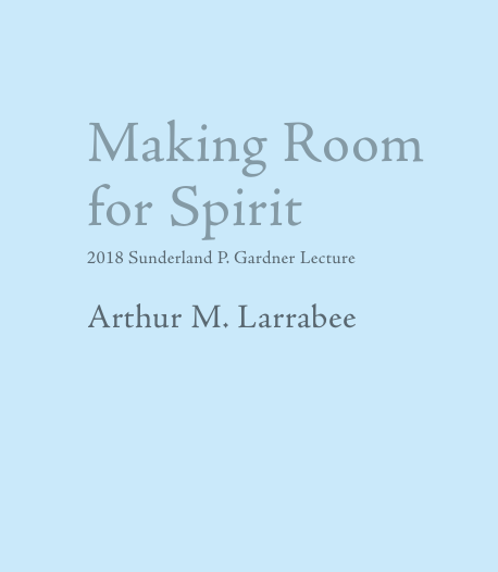 Front cover of pamphlet